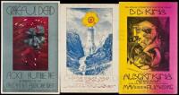 Twenty-six concert posters designed by David Singer for concerts in San Francisco