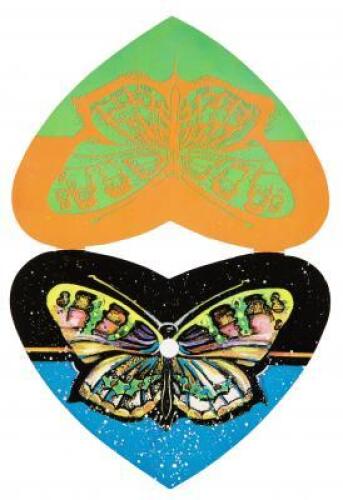 Air-drop butterfly card issued by the Brotherhood of Eternal Love to distribute Orange Sunshine LSD