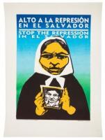 Two posters against the war in El Salvador