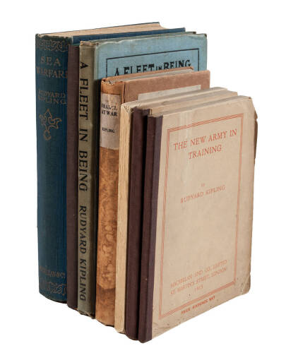 Seven volumes by Rudyard Kipling on military matters