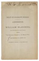 Treaty Of Guadalupe Hidalgo. Address By William Blanding, (Capt. Palmetto Reg’t, South Carolina Volunteers,) Before The Associated Veterans Of The Mexican War