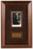 Photographic Portrait Inscribed by Albert Schweitzer, with plaque