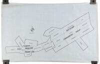 Original Ink Map of Tonapah Gold Mountain Mining Co. and Battleship Consolidated Group