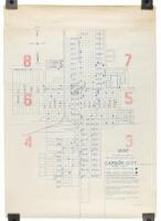 Map Showing Location of Fire Districts and Fire Plugs in Carson City