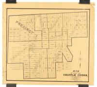 Map Of The City of Cripple Creek Colorado. Showing Voting Precincts Established by County Commissioners