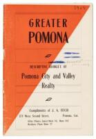 Descriptive Booklet Of Pomona City and Valley Realty