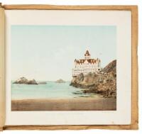 Six color lithographic prints from photographs of notable locales in the San Francisco Bay Area, bound into wrappers