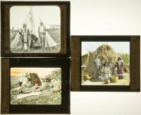 Three lantern slides of American Indians