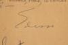 Autograph note signed by Thomas Edison - 2