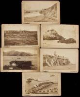 Six Boudoir Cabinet Cards of the Cliff House and other San Francisco scenes