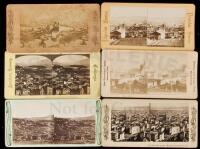 Six stereoviews of San Francisco bird's eye views