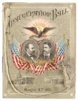 Ticket and program for the Inauguration Ball of James A. Garfield