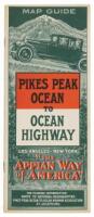 Map Guide: Pikes Peak Ocean to Ocean Highway Los Angeles-New York "The Appian Way of America" (wrapper title)