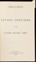 Records of Living Officers of the United States Army