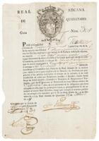 Customs pass granting permission to transport merchandise from Quer&eacute;taro to Zumpango&ntilde;
