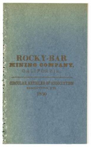 Rocky-Bar Mining Company: Circular Articles of Association