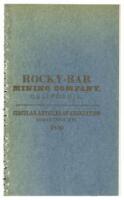 Rocky-Bar Mining Company: Circular Articles of Association