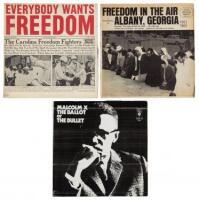 Malcolm X: The Ballot or the Bullet lp - with two additional civil rights albums and some ephemera of the struggle
