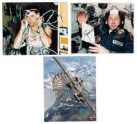 Three Signed Photographs of Cosmonauts