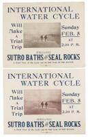 International water cycle will make a trial trip around Sutro Baths and Seal Rocks, Sunday Feb. 5, at 2:30 P.M.