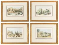 Seven duotone lithographs with later hand coloring, from drawings by G.V. Cooper made during the California Gold Rush