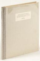An Essay...on A Bibliography of California and the Pacific West, 1510-1906 by Robert E. Cowan. With an Original Leaf from the Club's 1914 First Edition