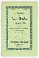 A Catalog of Rare Books & Manuscripts...