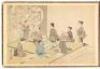 Album with 12 original paintings on silk, featuring artisanal crafts, occupations, etc. - 3