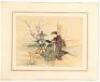 Album with 62 original paintings on silk, featuring pastoral scenes, artisanal crafts, occupations, etc.