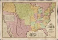 Map of the United States of America with its Territories & Districts. Including also a part of Upper & Lower Canada and Mexico