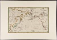 Carte de la Partie Septentrionale de la Mer du Sud, Comprise entre la Californie, les Isles Sandwich le Japon et le Detr. de Behring: tir&eacute;e de la Carte G&eacute;n&eacute;rale Angloise des d&eacute;couvertes du Capitaine Cook