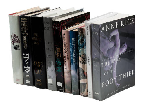 Ten volumes by Anne Rice - Five of them Signed