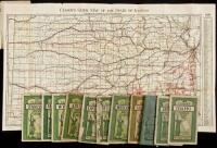 12 of Clason's "Green Guide" road and railroad maps of various states