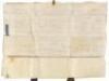 Large four-sheet indenture document for sale of property, signed by the Earl of Sandwich and others - 2