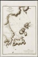 Plano de la Cala de los Amigos. Situada en la parte Ocidental de la entrada de Nuka A&ntilde;o 1791