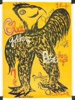 Poster for Glade Gallery art exhibition of Kenneth Patchen