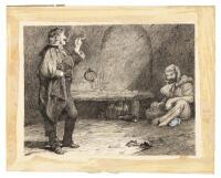 "I am a citizen of the world" - original illustration for Dickens' "Little Dorrit"
