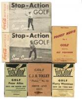 Stop-Action Golf by Sam Snead Volume 1: Driver [and] Volume 2: 4-Iron [with] four other golf flicker books