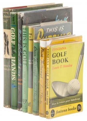 Eight volumes on Golf from Louis T. Stanley