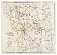 Auto Trails Map of Wyoming-Montana featuring the Custer Battlefield Hiway [sic]: The Scenic Route to the West