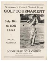 [Official Program] Seventeenth Annual Central States Golf Tournament - July 16th to 20th 1950 - Omaha, Nebraska - Dodge Park Golf Course