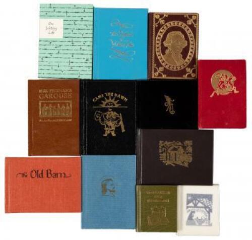 Twelve miniature books from the Press of Ward Schori