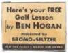 Here's your FREE Golf Lesson