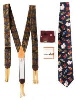 Two Ties and Pair of Suspenders from the Estate of Julian Edison