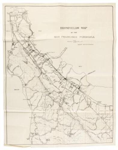 Bromfields Map of the San Francisco Peninsula