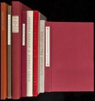 Eight volumes published by the Book Club of California