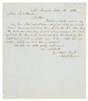 Letter from the San Francisco agent of Philadelphia booksellers Lea & Blanchard, about his attempts at selling their books during the height of the Gold Rush