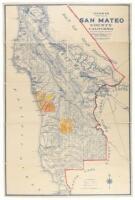 Denny's Pocket Map of San Mateo County, California. Compiled from latest official and private data