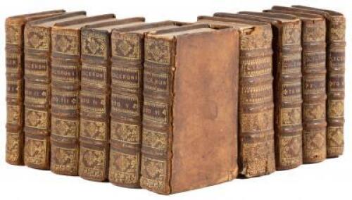 Ten volumes of writings by Cicero published primarily by Sebastianus Gryphius in the mid-16th century