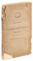 First Report of a Geological Reconnaissance of the Northern Counties of Arkansas, Made During the Years 1857 and 1858.